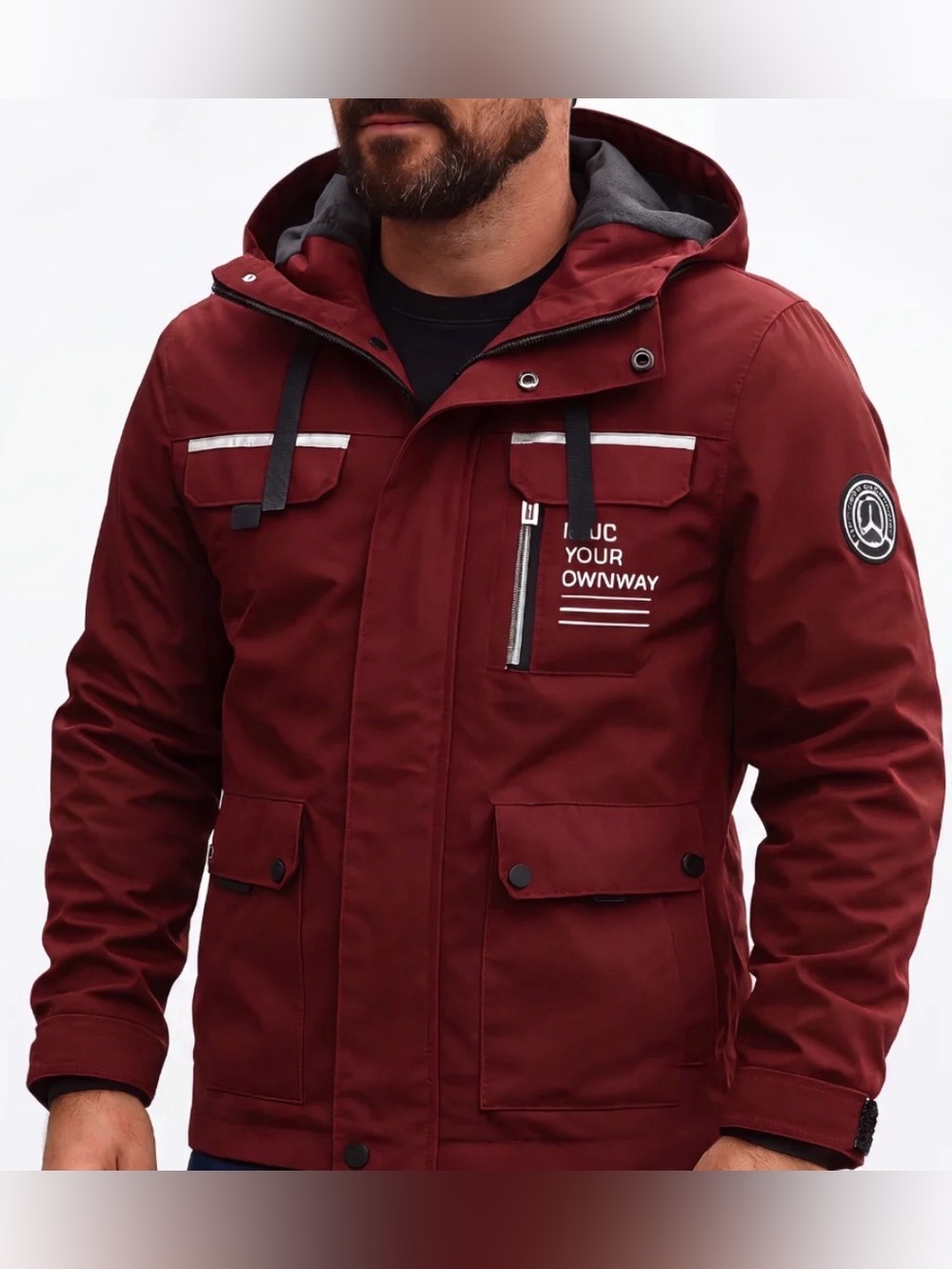 Leduntino Men's Winter Jacket - Waterproof & Windproof